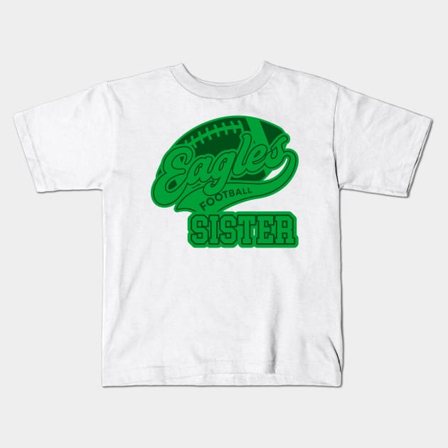 Eagles-Football Kids T-Shirt by wfmacawrub